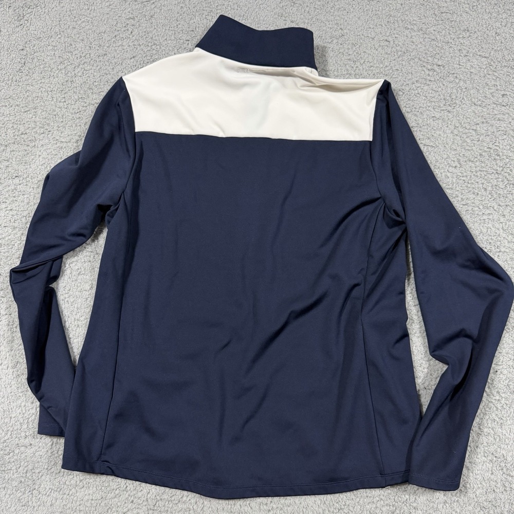 WOMEN'S RALPH LAUREN RLX GOLF 1/4 ZIP Pullover Jacket Large Red White Blue - Picture 7 of 9